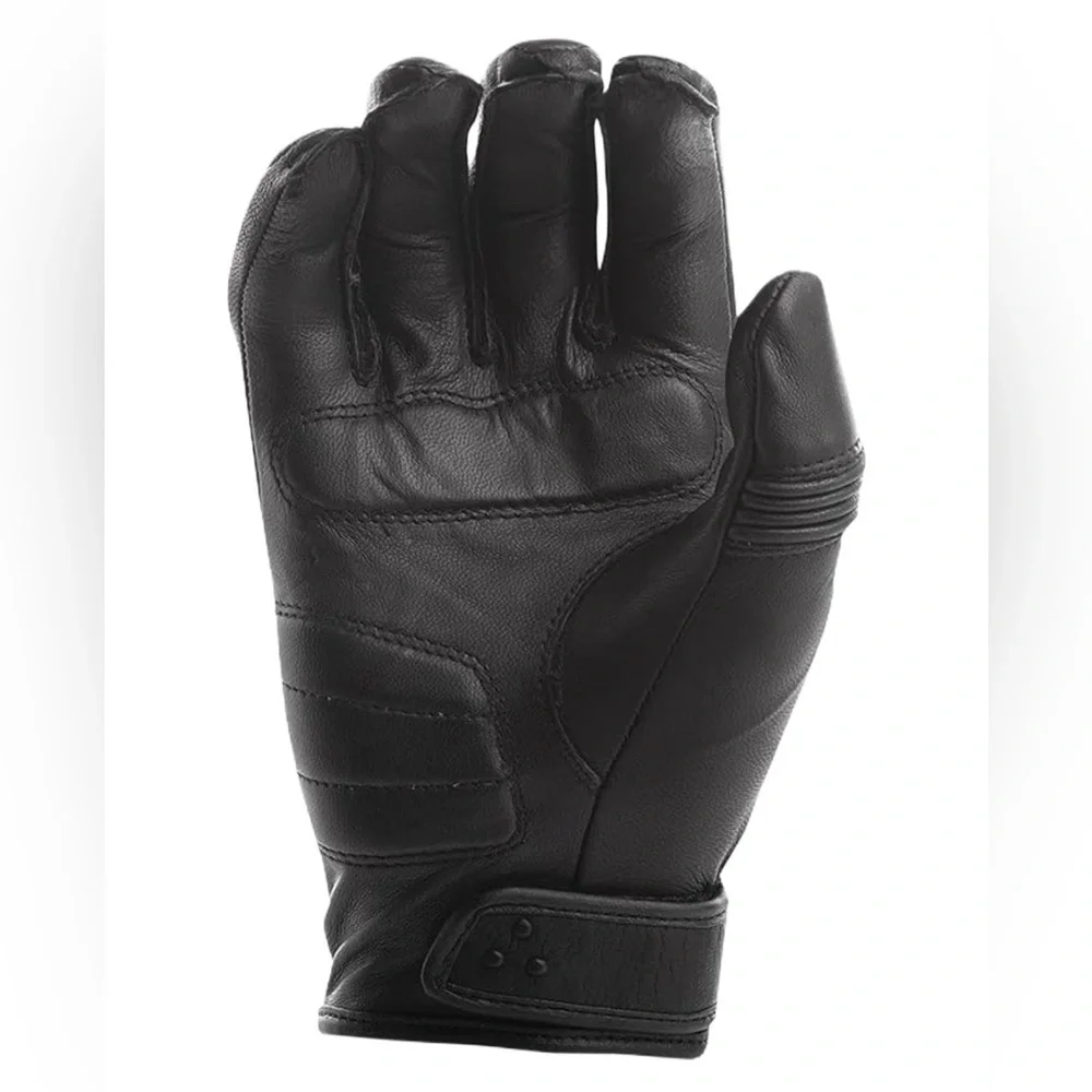 NWT Highway 21 Black Ivy Women's Motorcycle Gloves Goat Skin Leather